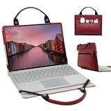 MacBook Pro 16 A2141 2019 Release Laptop Sleeve Labanema Laptop Protective Case for MacBook Pro 16 A2141 Waterproof Leather Protective Cover with Handle for MacBook Pro 16 A2141 (Red)