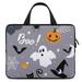 LAKIMCT Halloween Pattern Laptop Bag Computer Bag Briefcase Messenger Bag Waterproof Laptop Case for Work 10 inch