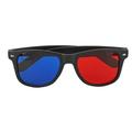 3D Glasses Black Plastic Frame Resin Lens Lightweight Easy Wearing Red Blue Glasses for Movie Games