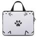 LAKIMCT Cat Faces Paws Laptop Bag Computer Bag Briefcase Messenger Bag Waterproof Laptop Case for Work 10 inch