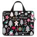 LAKIMCT Color Christmas Style Laptop Bag Computer Bag Briefcase Messenger Bag Waterproof Laptop Case for Work 13 inch