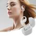 Pretxorve On-ear Sports Bluetooth Headset with Extra Long Battery Life No Ear Open Bluetooth Headset White
