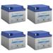 12V 26AH NB Replacement Battery Compatible with MK Battery ES26-12FR HR - 4 Pack