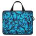 LAKIMCT Beautiful Blue Butterflys Laptop Bag Computer Bag Briefcase Messenger Bag Waterproof Laptop Case for Work 13 inch