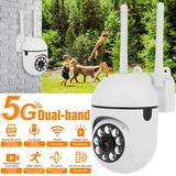 Kkewar Wireless Security Camera 5G Wireless Security Camera System 360Â° Rotation Cam 1080P High-definition Wifi Camera for Office Home