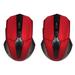 2pcs Wireless Mouse Foldeble Computer Mouse Portable Mouse Thin Laptop Mouse Lightweight Touch Mouse for Home Festival Gift (Red)