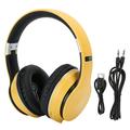 2024 Headmounted Wireless Bluetooth Headset Foldable Stereo Sport Earphone Support Radio Mode(yellow )