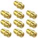 10 Pack Coaxial Cable Connector RG6 Coax Cable Extender F-Type Gold Plated Adapter Female to Female for TV Cables Satellite Receiver VCR and Cable Modem