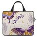 LAKIMCT Elegant Boho Butterflies Laptop Bag Computer Bag Briefcase Messenger Bag Waterproof Laptop Case for Work 12 inch