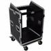 Prox10U Rack X 10U Top SlantMixer Dj Combo Flight Case with Casters