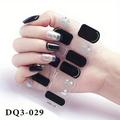 20 Colors High Quality Nail Wraps Full Cover Nail Stickers Colorful Decals For Nail Art