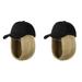 Canvas Hat Wig 2 PCS Short Straight Has Women s Gold High Temperature Wire Miss