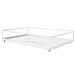 Silver Jewelry Cosmetic Storage Display Tray Organizer Mirror Base Bedroom Desktop Decoration