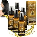 Hair Growth Spray for Men and Women - Castor Oil & Biotin Hair Growth Spray Hair Regrowth Treatment for Scalp Hair Loss Hair Thinning for Thicker Longer Fuller Healthier Hair 30ML 5PCS