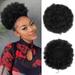 Afro Puff Drawstring Ponytail For Black Women High Puff Drawstring Short Ponytail Bun For Short Natural Hair Afro Kinky Curly Ponytail Hairpieces With Clip In