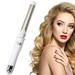 MIARHB Curling Wand Titanium Curling Wand Professional Curling Iron for All Hair Types Clip Free Hair Curler Best Curling Wand for Relaxed Curls and Beach Waves White