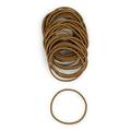 Heliums Thin Hair Elastics .. - Ginger - 2mm .. Hair Ties for Fine .. Hair 40 Count 1.75 .. Inch Diameter Medium Hold .. Ponytail Holders