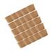 50 Pcs Plastic Cups with Lid Kraft Paper Food Storage Containers