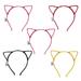 Button Battery Included Headbands Hair Hoop 5 PCS LED Shine Accessories Cat Ear