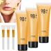 98.4% Gold Foil Peel-Off Mask - 98.4% Golden Peel Off Mask 24k Gold Face Mask Anti-Wrinkle Peel Off Face Mask Gold Foil Tear-Off Mask Blackheads Reduces Fine Lines And Cleans Pores (3PCS)