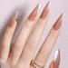 Melotizhi Nail 240 Pieces Wear Full Stick Long Trapezoid Nail Pieces Practice DIY Nail Pieces Full Coverage Pressed On Nails Press On Nails Fake Nails Chrome Wedding French Tip