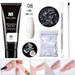 Awdenio Deals Poly Extension Gel Nail Kit Clear Builder Jelly Gel Nude Poly Nail Enhancement Trial All-in-One French Kit with Mini Nail for Nail Art Kit Nails 15ml