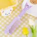 Sanrios Kawaii Anime Kuromi Cinnamoroll Cute Cartoon Silicone Handle Hair Straightening Comb Bow Anti-static Massage Comb Gift