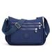 Women s Messenger large capacity Shoulder Bag Polyester Fashion Cosmetic Bag Simple and Versatile Handbag Crossbody Bag dark blue