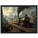 Nawypu Steam Train Retro Train Station Posters Room Aesthetics Canvas Prints Wall Art Eclectic Home Modern Artwork Living Room Bedroom Decor Gift