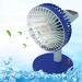 Summer Savings! Pretxorve Portable Fan Rechargeable Battery Operated Desktop 3 Mode For Home Office Travel Outdoor Blue