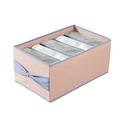 VALSEEL Organization and Storage Clothes Storage Box With Bow Handle Compartment Foldable Storage 5/8/12 Grids & Small 7 Grids Folding Divided Clothing Storage Box Storage Bins