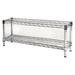 Shelving Inc. 8 d x 36 w Chrome Wire Shelving with 2 Tier Shelves Weight Capacity 800lbs Per Shelf