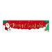 BELLZELY Christmas Ornaments Clearance Merry Christmas Banner Decorations Plaid Banner For Indoor Outdoor Front Door Wall Christmas Decoration