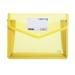 Zynic Plastic File Folder Poly Envelope Expanding File Wallet Document Folder with Snap Button Closure Legal Size 1 Pack Large Waterproof Accordion File Pouch
