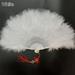 10Colors Wedding Party Accessories Crafts Gifts Feather Fans Handmade Dance Fan White Hand Fan Ladies Folding Fan WHITE