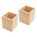 Pine Pen Holder Table Toothbrush Holders Desk Organizers and Storage Desktop Gel Container 4 Pcs