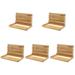 Business Card Storage Box Holder for Desk Wooden Display Rack Man Thin Section 5 Pieces