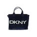 DKNY Satchel: Pebbled Blue Print Bags