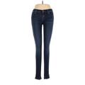 J Brand Jeggings - Mid/Reg Rise: Blue Bottoms - Women's Size 25