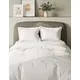 M&S 2pk Pure Cotton 300 Thread Count Oxford Pillowcases - Light Cream, Light Cream,Light Grey