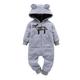 Slowmoose Baby Rompers Animal Shapel Halloween Clothes Set Grey 6M