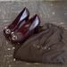 Gucci Shoes | Gucci Maroon Platform Open Toed Heel Size 36.5 | Color: Purple/Red | Size: 6.5