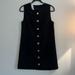 J. Crew Dresses | J Crew Black Jumper Dress Button Down A-Line | Color: Black | Size: Xs