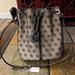 Dooney & Bourke Bags | Black And Grey Monogram Dooney And Bourke New Bucket Canvas Bag | Color: Black/Gray | Size: Os