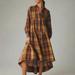 Anthropologie Dresses | Anthropologie Pilcro Long-Sleeve Tiered High-Low Dress | Color: Orange/Yellow | Size: Xsp