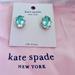 Kate Spade Jewelry | Kate Spade Teal Tropical Ocean Blue Oval Large Studs (Like New) | Color: Blue/Green | Size: Os