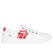 Skechers Women's Rolling Stones: BOBS D'Vine - Great Debut Sneaker | Size 9.0 | White/Red | Synthetic/Metal