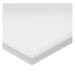 ZORO SELECT BULK-PS-UHMW-250 White UHMW Polyethylene Rectangle Stock 24" L x 3"