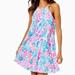 Lilly Pulitzer Dresses | Lilly Pulitzer Evalyn Dress Resort White Rain Forest Retreat. Sizenwt | Color: Blue/Pink | Size: M