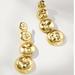 Anthropologie Jewelry | Anthropologie Women’s Hammered Coin Drop Earrings | Color: Gold | Size: Os